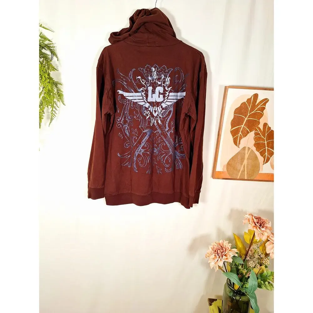 Franky Max Original Men's Vintage Hoodie Los Angeles Size Large